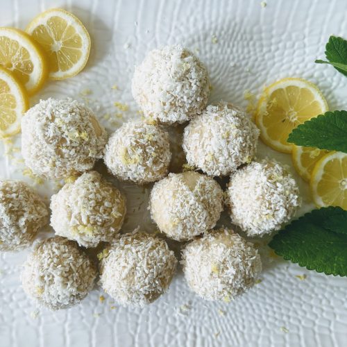 Easy Sourdough Lemon Coconut Balls