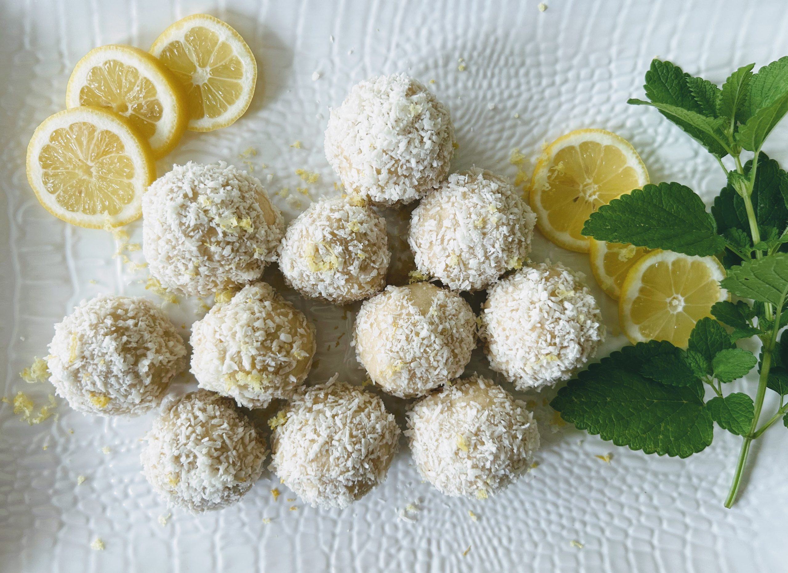 Easy Sourdough Lemon Coconut Balls